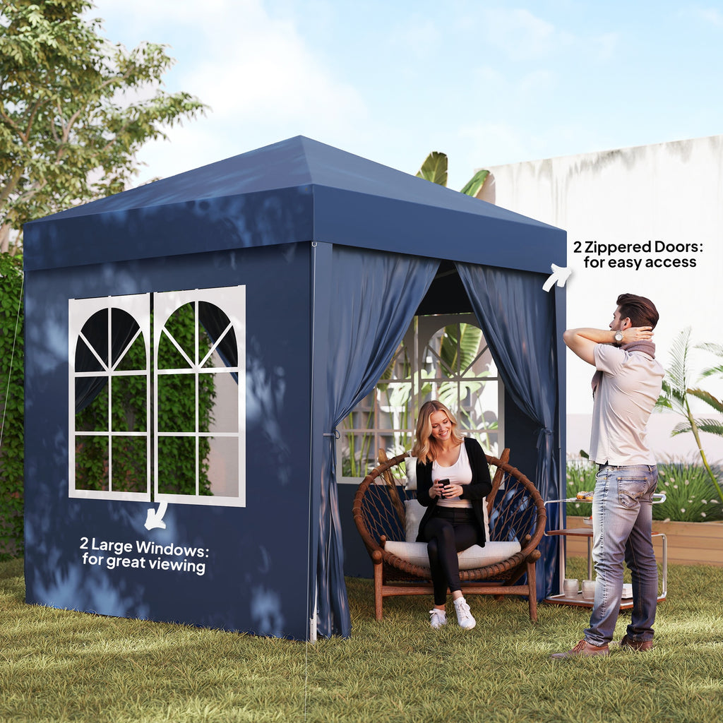2 x 2 m Garden Pop Up Gazebo,  Water Resistant