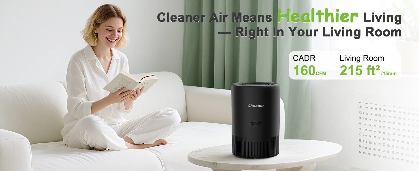 Smart Air Purifier for Bedroom Home