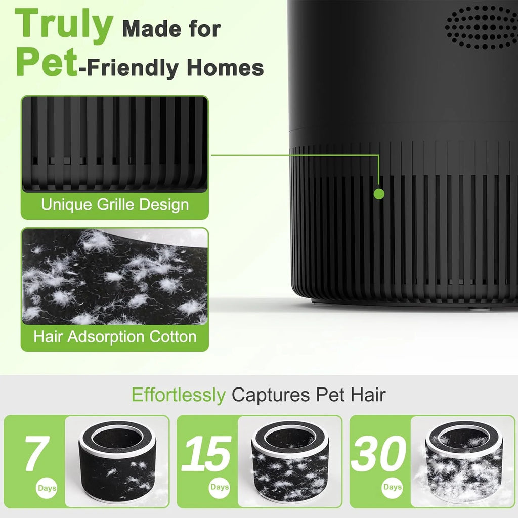Smart Air Purifier for Bedroom Home