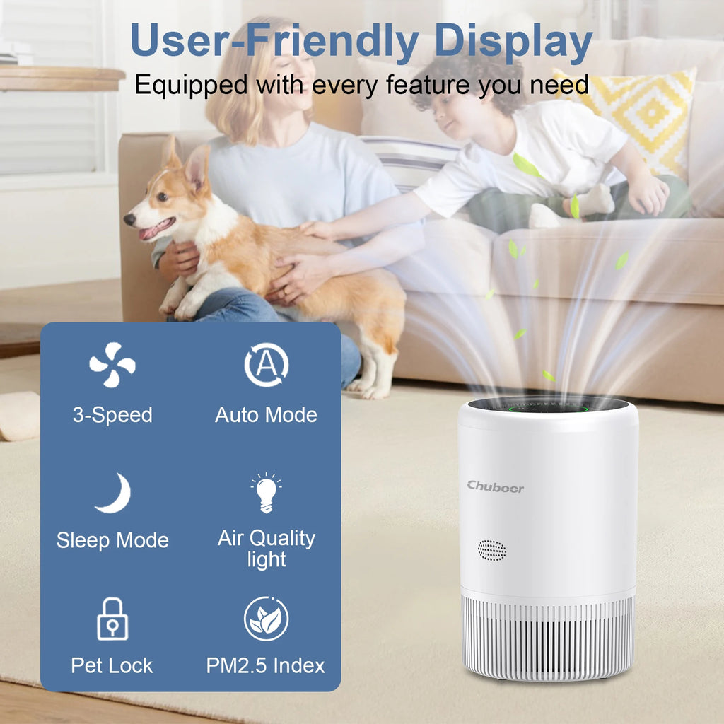 Smart Air Purifier for Bedroom Home