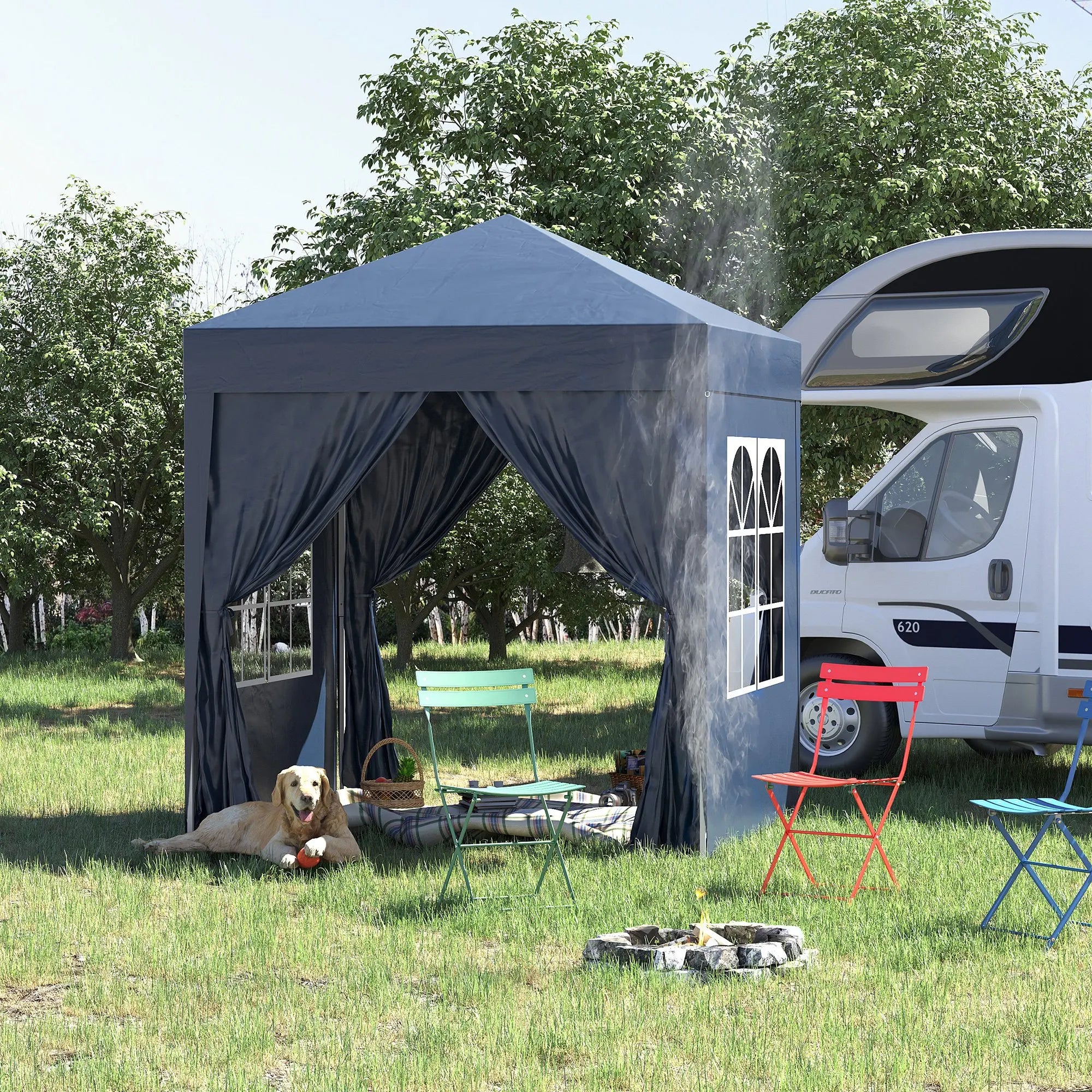 2 x 2 m Garden Pop Up Gazebo,  Water Resistant