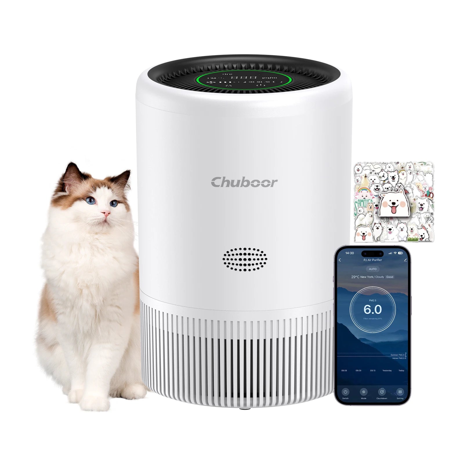 Smart Air Purifier for Bedroom Home