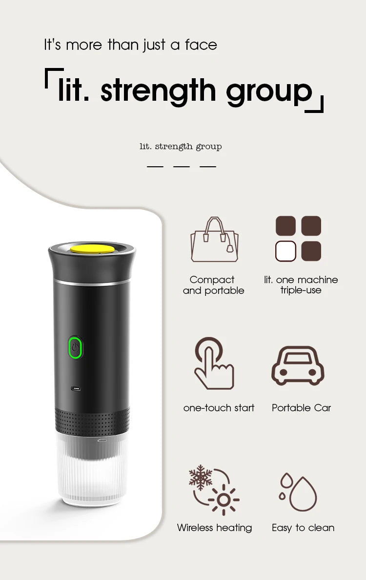 Wireless Electric Portable Espresso Coffee Machine