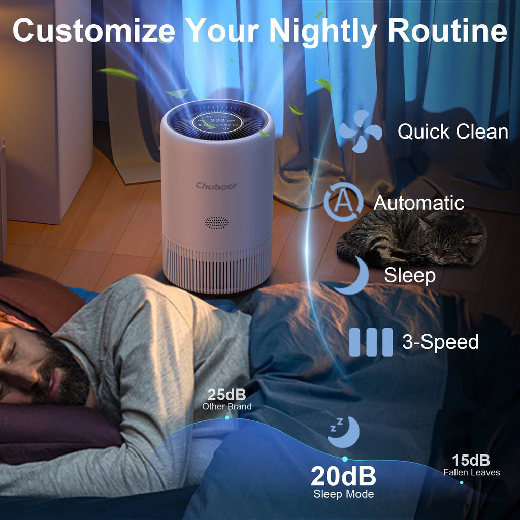Smart Air Purifier for Bedroom Home