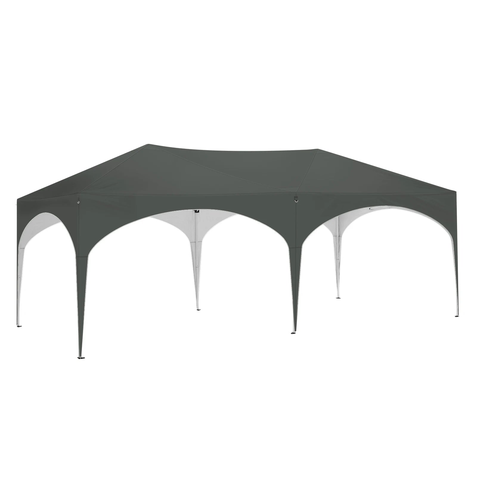Folding Pavilion Gazebo 3x6m Garden Canopy with 6 Sidewalls Adjustable Height