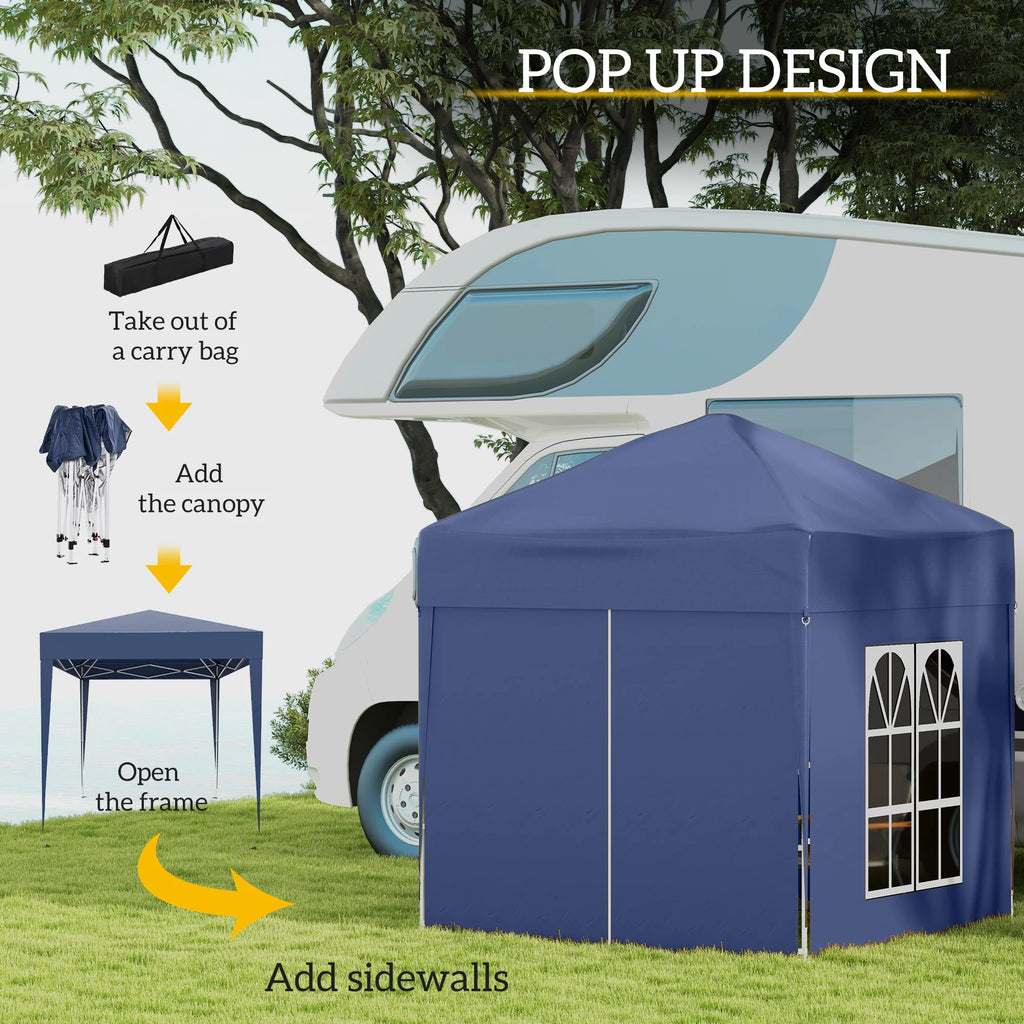 2 x 2 m Garden Pop Up Gazebo,  Water Resistant